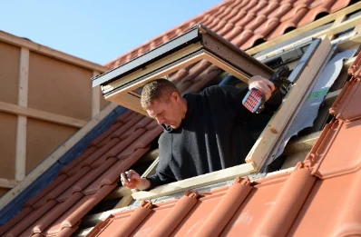 Pose de fenêtres de toit Velux au Meillard